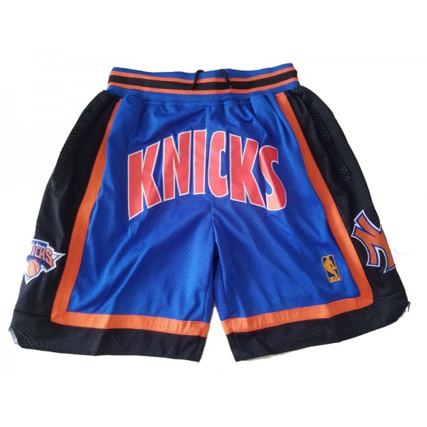 NBA New York Knicks Herren Pocket Shorts Blau Swingman NBA New York Knicks Herren Pocket Shorts Blau Swingman